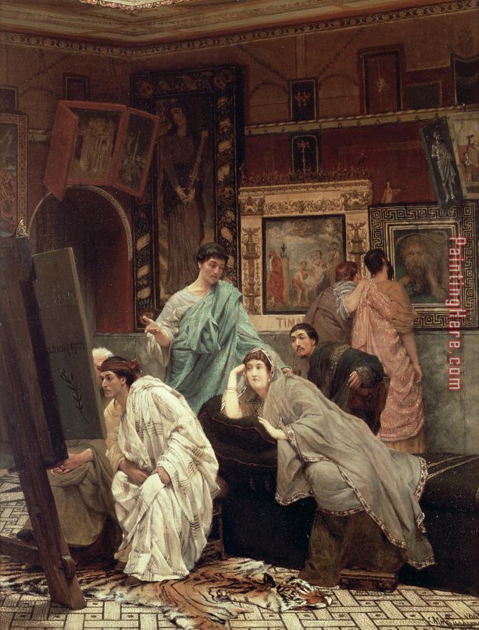 Sir Lawrence Alma-Tadema A Collector of Pictures at the Time of Augustus